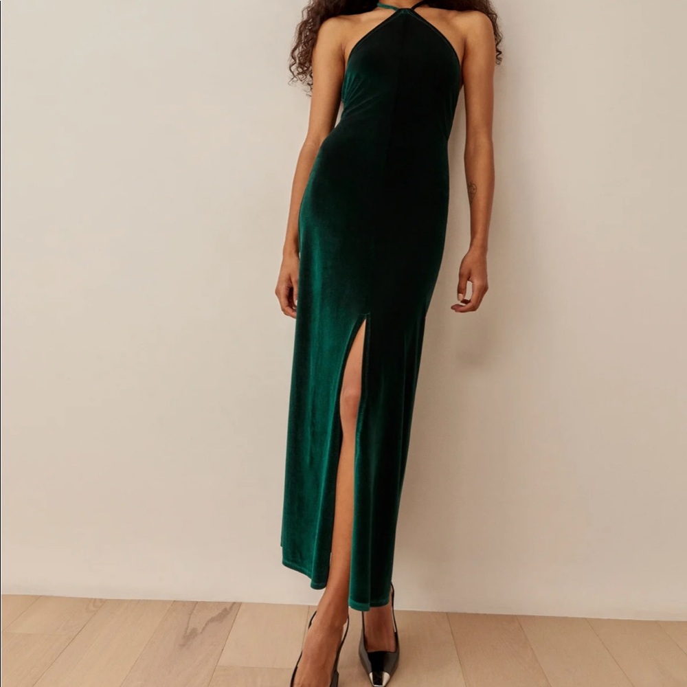 REFORMATION Nyla Velvet Dress